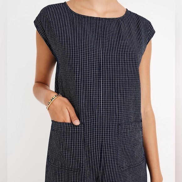 Madewell Navy Striped Jumpsuit - Picture 3 of 13